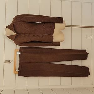 Lauren Ralph Lauren suit size 12 brown tweed pants and blazer
